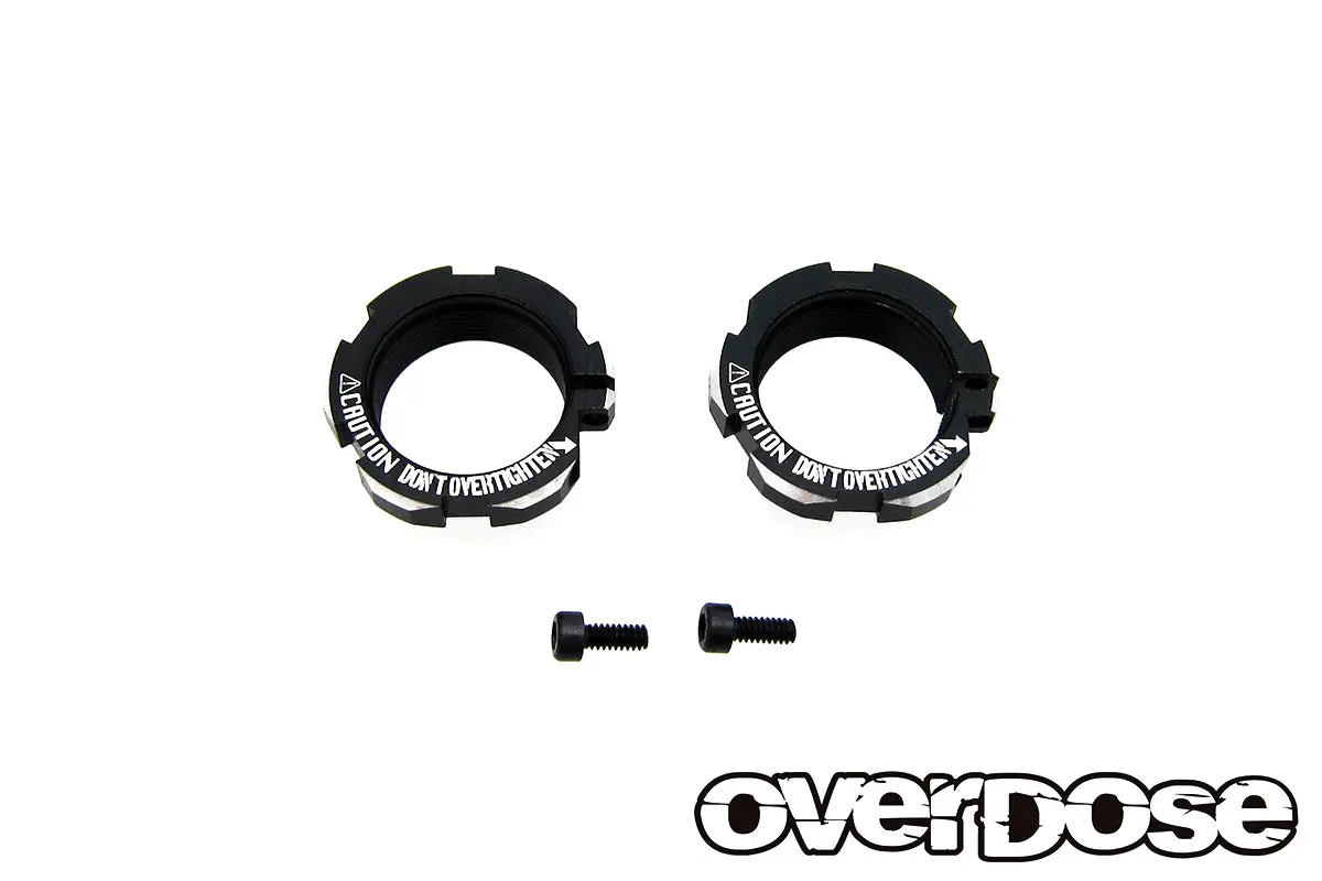 Overdose Alum. Shock Adjust Nut - Black 1