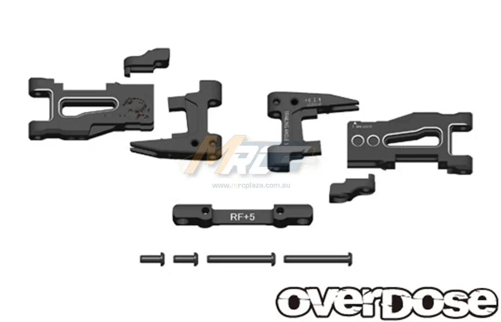 Overdose Adj. Alum. Rear Suspension Arm - Black 1