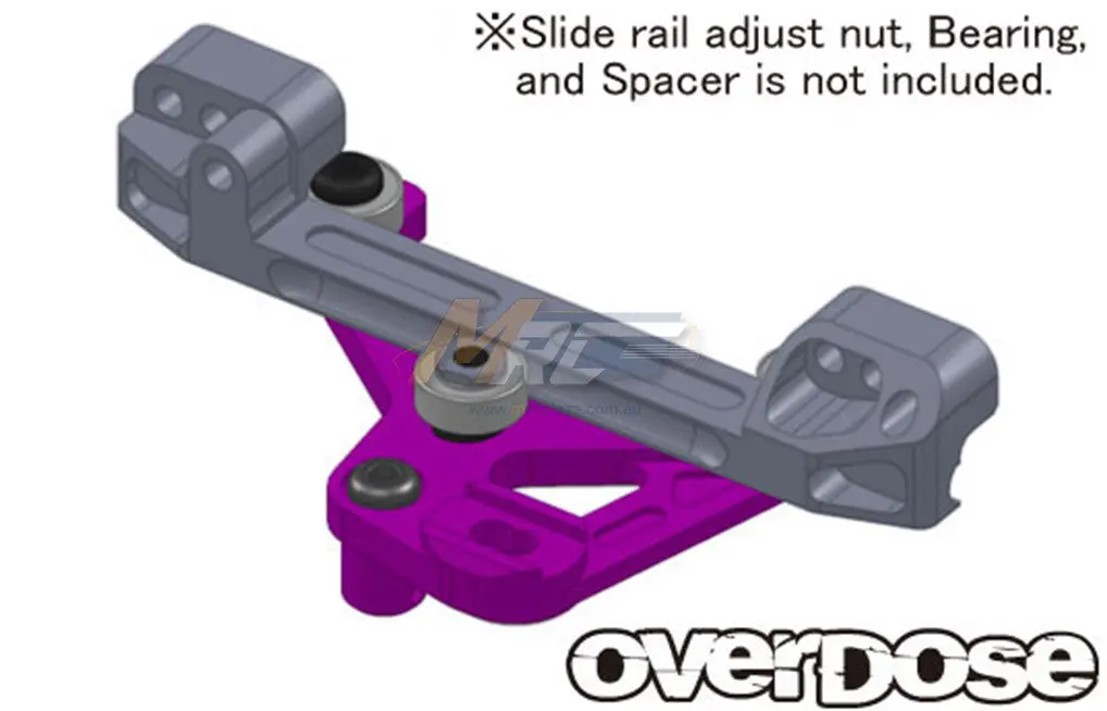 Overdose Slide-Rack Steering Set - Purple 2