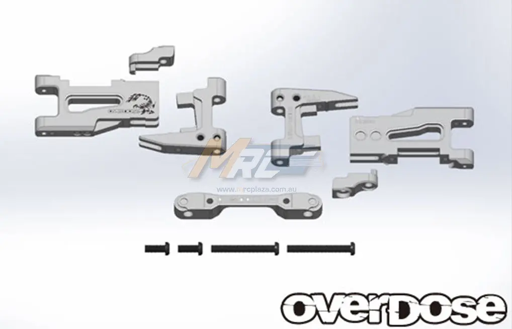 Overdose Adj. Alum. Rear Suspension Arm - Silver 1
