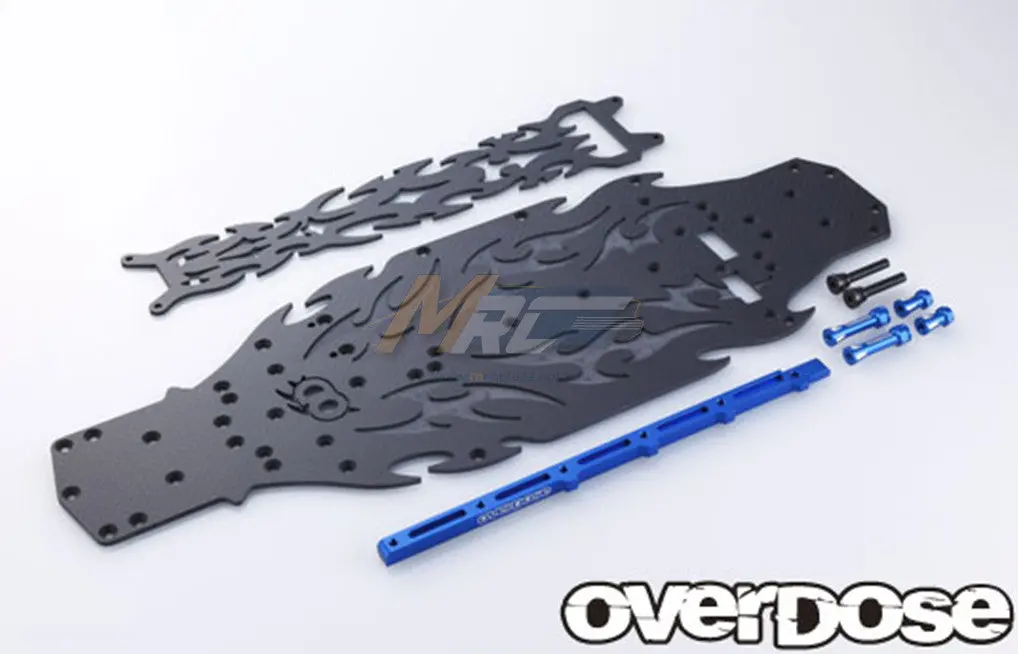 Overdose Matte Black Chassis Conversion Kit - Blue 1