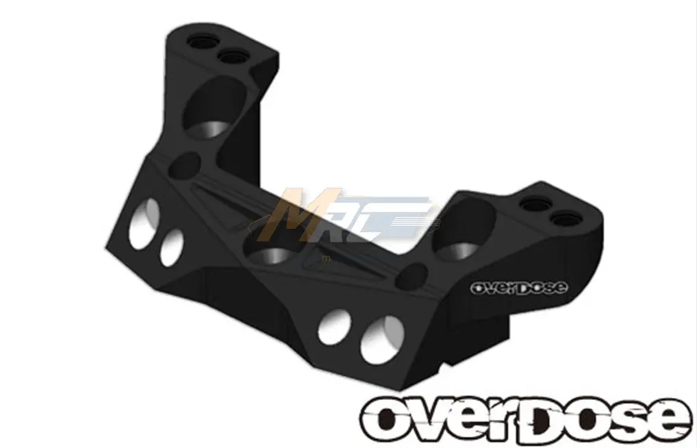 Overdose Alum. Rear Upper Arm Mount - Black 1