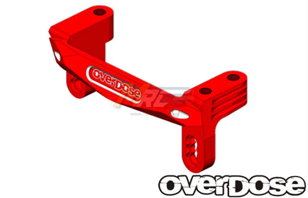 Overdose Alum. Servo Mount - Red 1