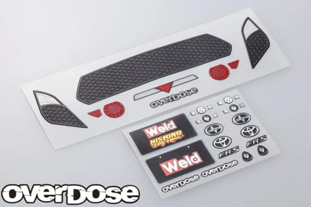 Overdose 3D Weld Fr-S Decal Set 1