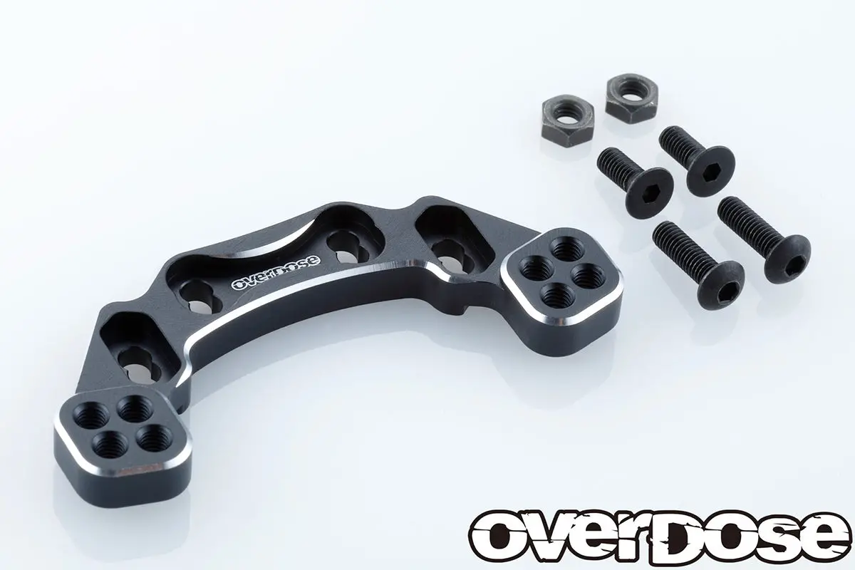 Overdose Alum. Rear Upper Arm Mount - Black 1