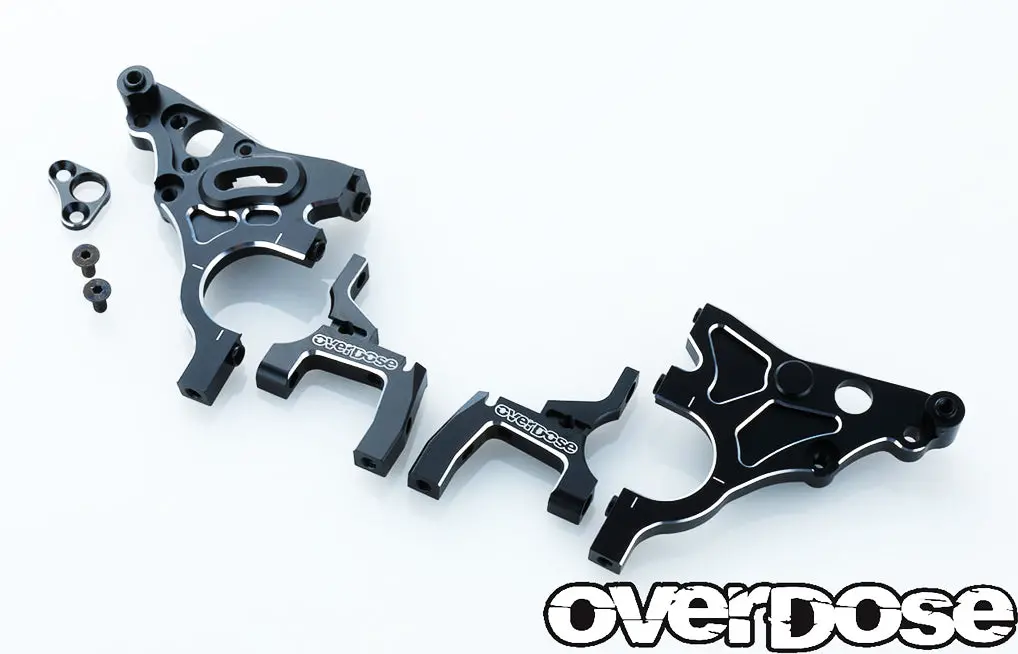 Overdose Alum. Multi Purpose Rear Bulkhead - Black 1