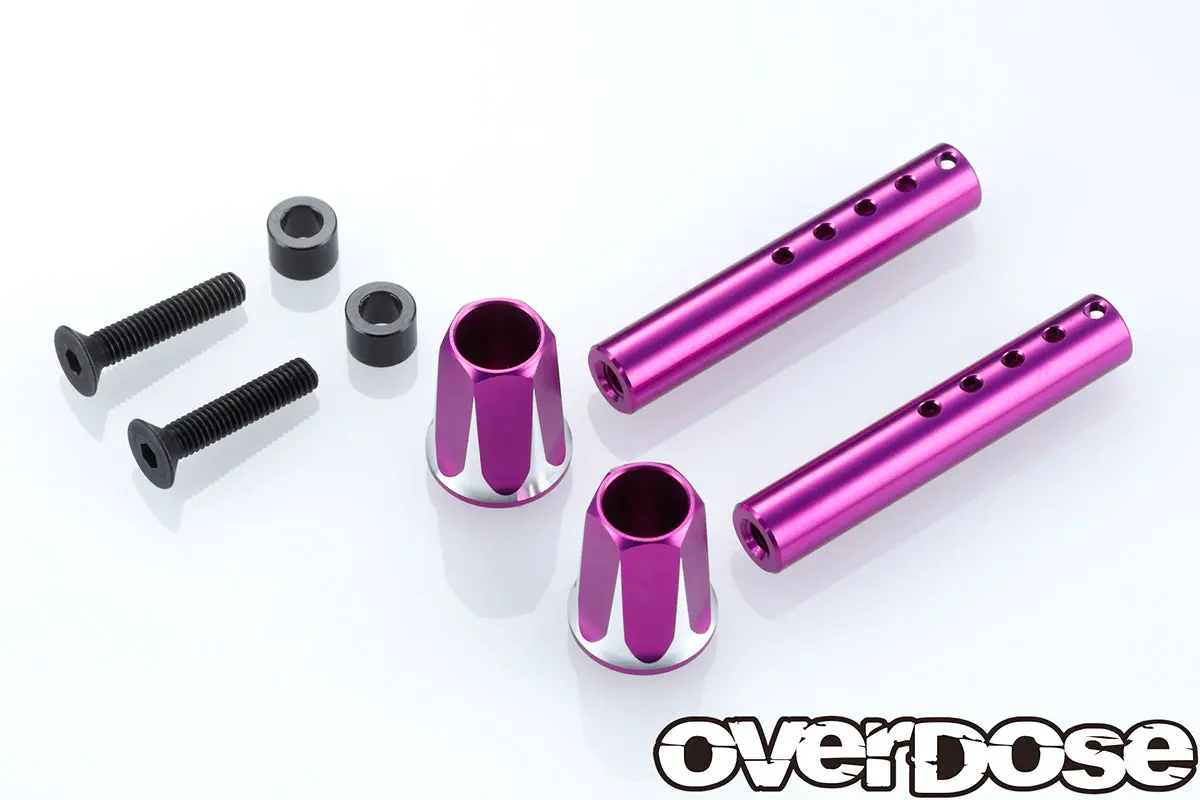 Overdose Adjustable Alum. Front Body Post - Purple 1