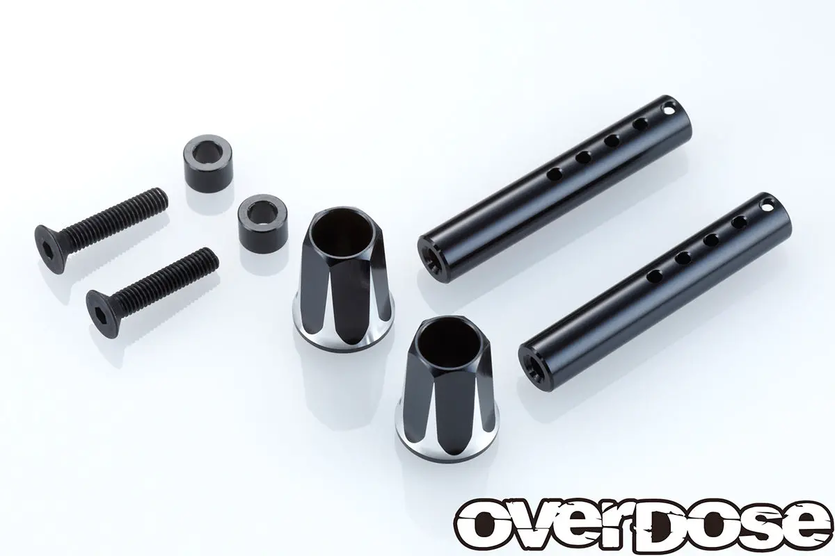 Overdose Adjustable Alum. Front Body Post - Black 1