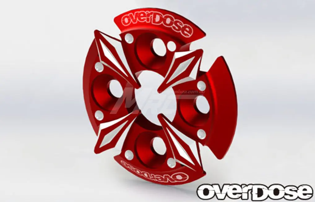 Overdose Spur Gear Support Plate Type-5 - Red 1