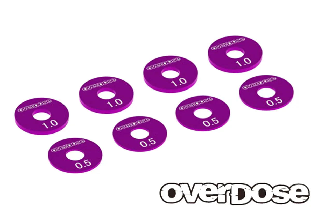 Overdose Alum. Wheel Spacer Set - Purple 1