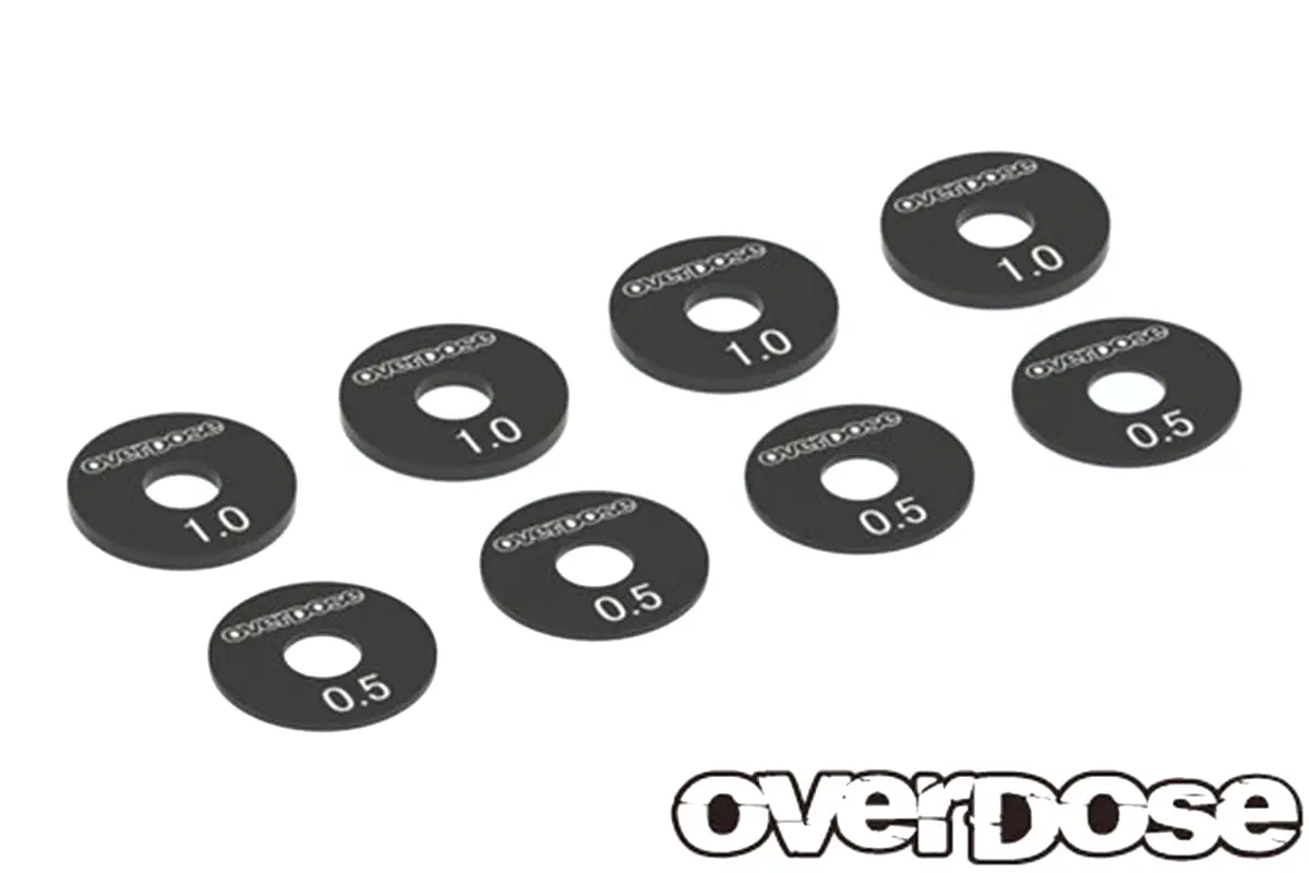 Overdose Alum. Wheel Spacer Set - Black 1
