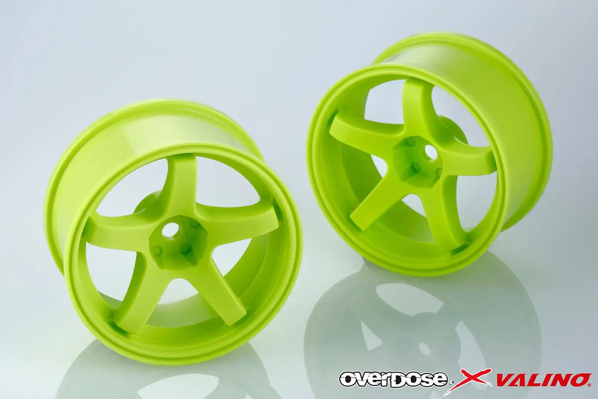 Overdose X Valino Gv330 26Mm Wheel Set - Lime Yellow 1