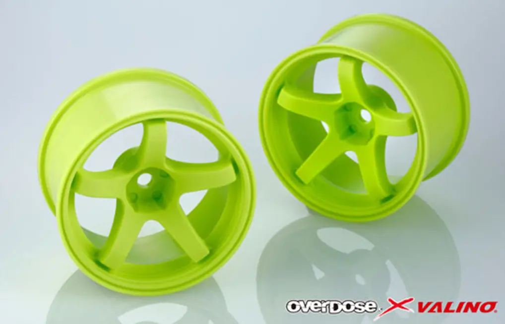 Overdose X Valino Gv330 30Mm Wheel Set - Lime Yellow 1