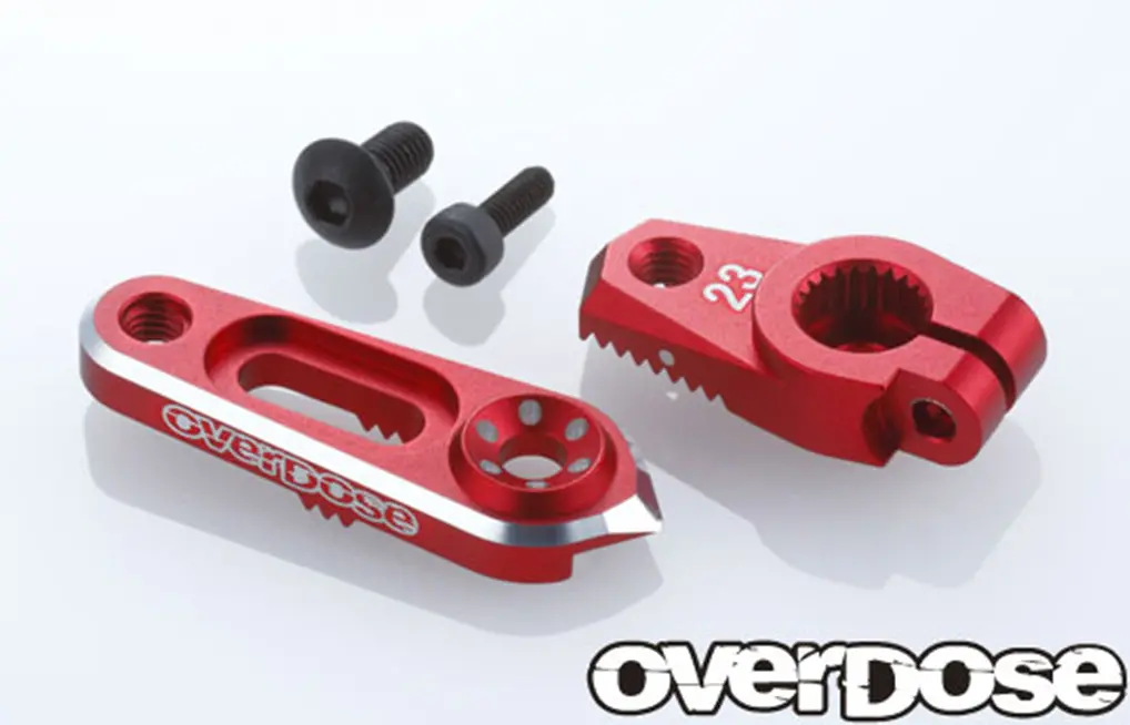 Overdose Jt Alum. Direct Servo Horn 23T - Red 1