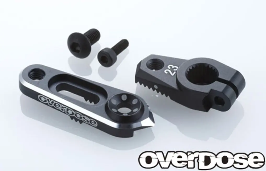 Overdose Jt Alum. Direct Servo Horn 23T - Black 1