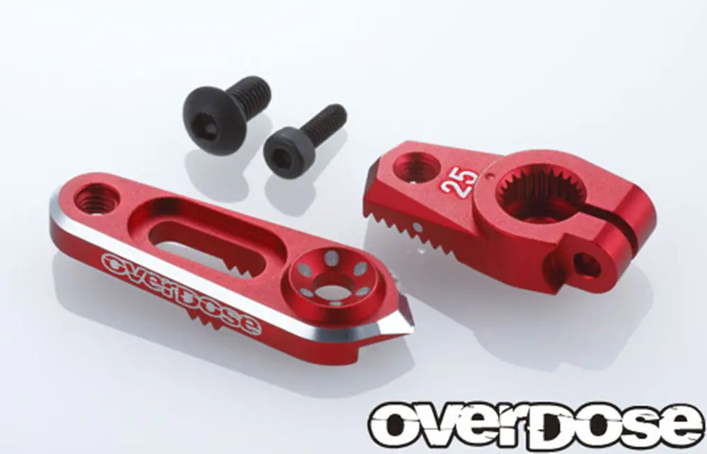 Overdose Jt Alum. Direct Servo Horn 25T - Red 1