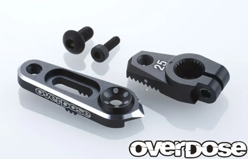 Overdose Jt Alum. Direct Servo Horn 25T - Black 1
