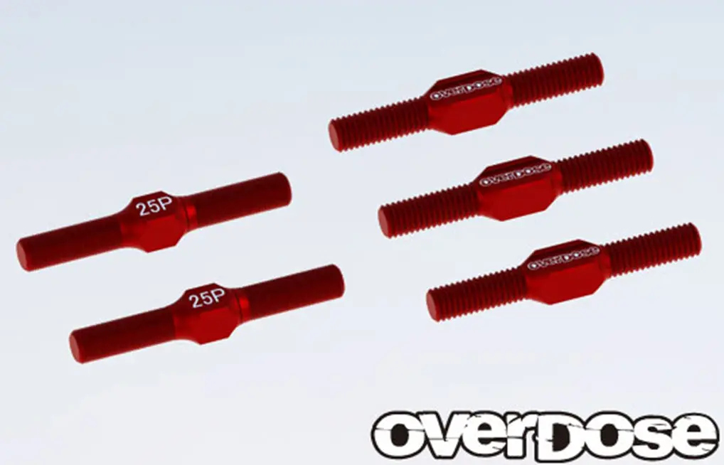 Overdose Alum. Turnbuckle Set - Red 1