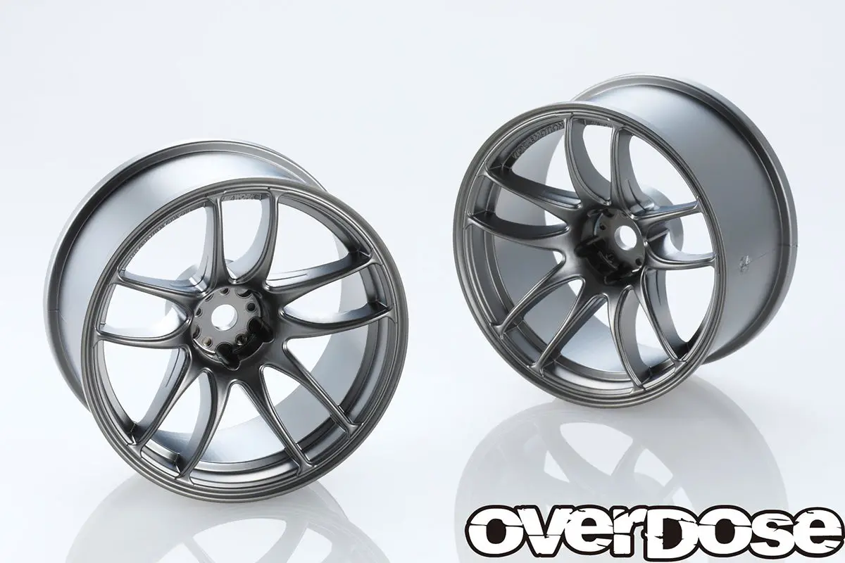 Overdose Work Emotion Cr Kiwami - Matte Black Metal Chrome 1