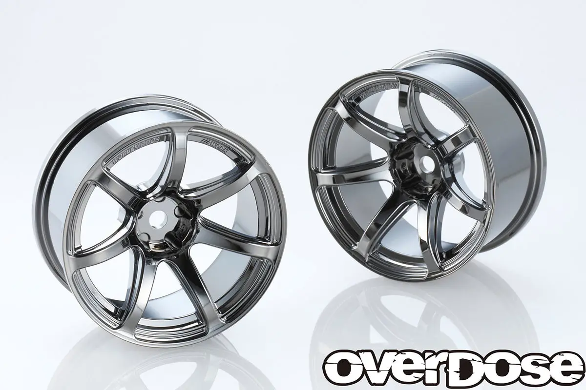 Overdose Work Emotion T7r Wheel - Black Metal Chrome 1