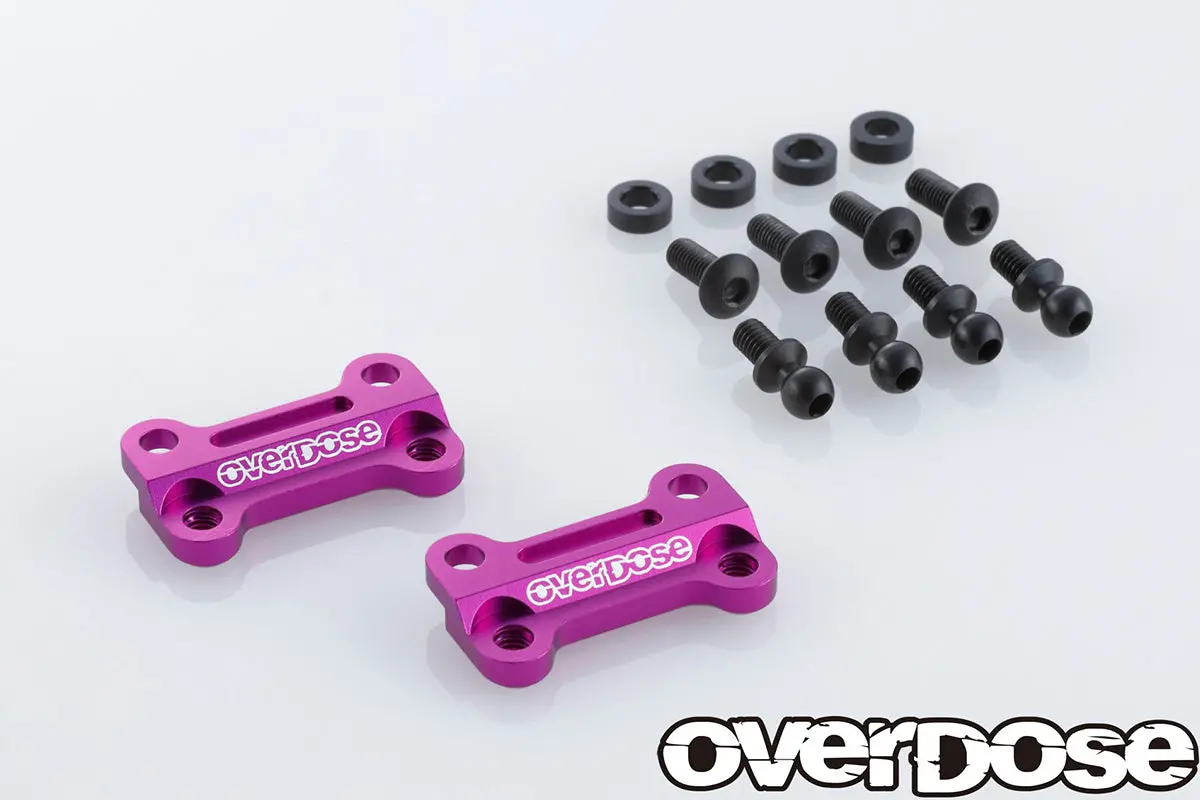 Overdose Tc Alum. Front Upper Arm Bracket - Purple 1