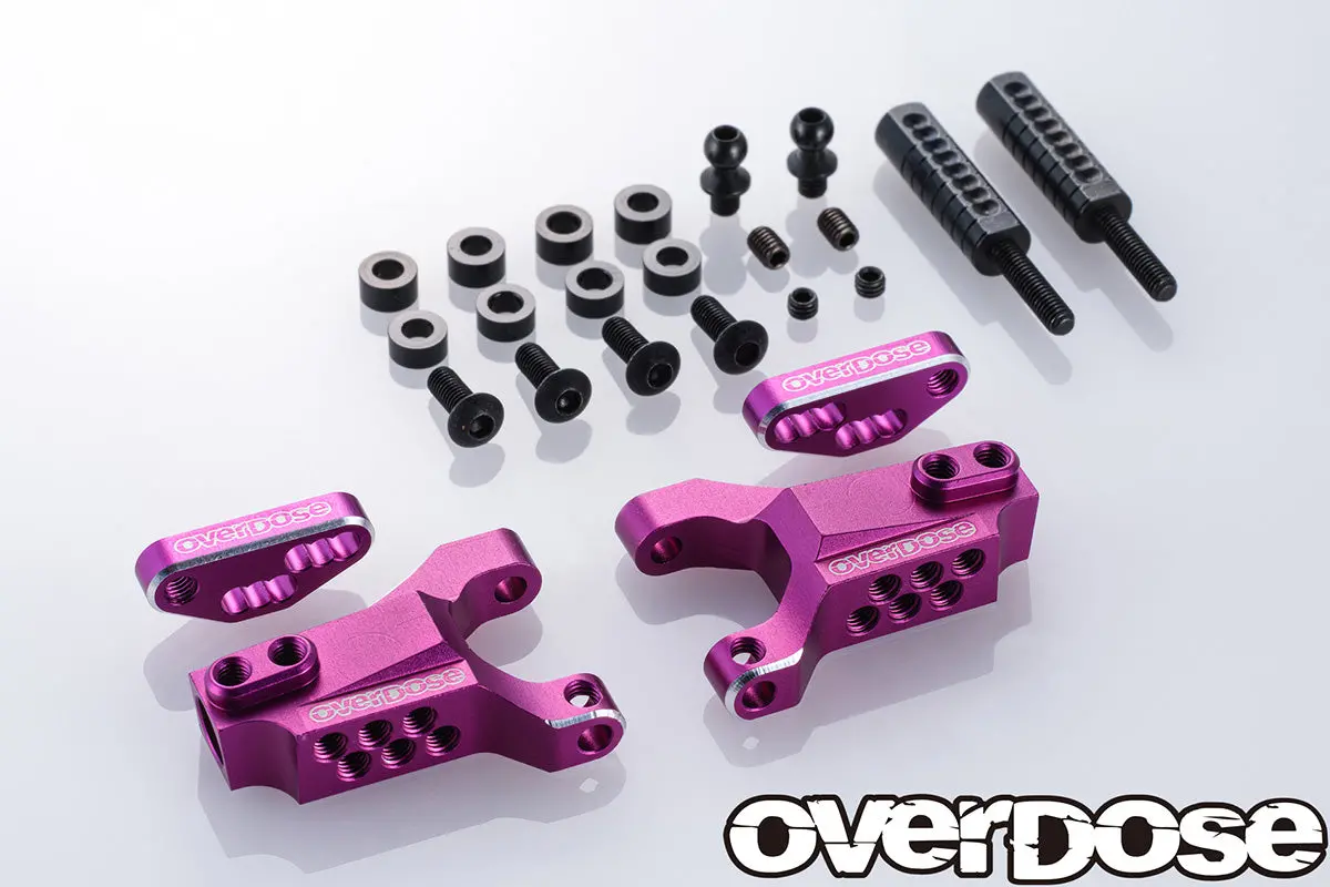Overdose Adj. Alum. Front Suspension Arm Type-3 - Purple 1