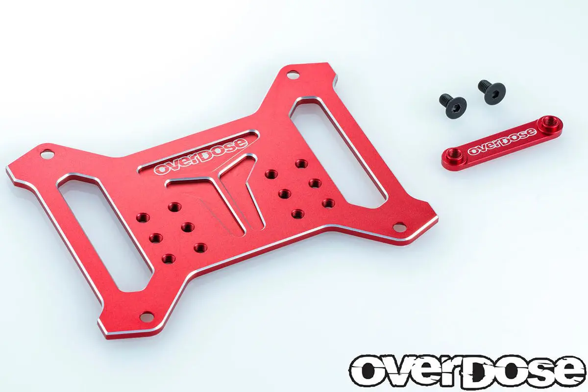 Overdose Alum. Battery Plate Set - Red 1