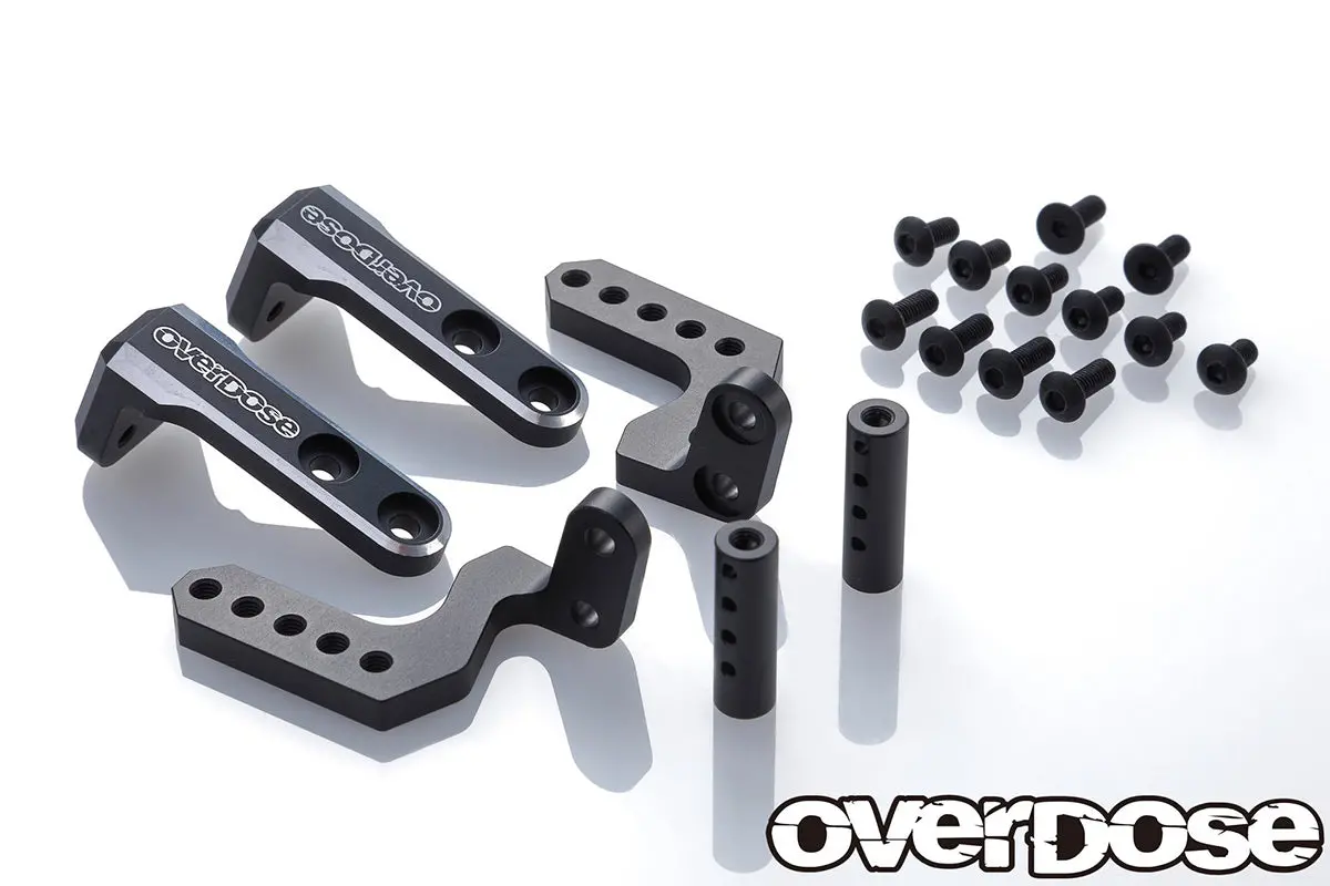 Overdose Alum. Rear Body Mount - Black 1