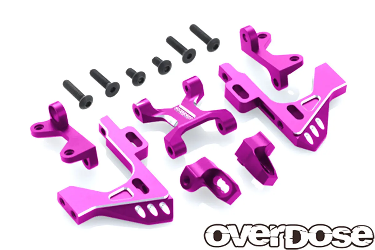 Overdose Alum. Front Bulkhead Type-3 - Purple 1