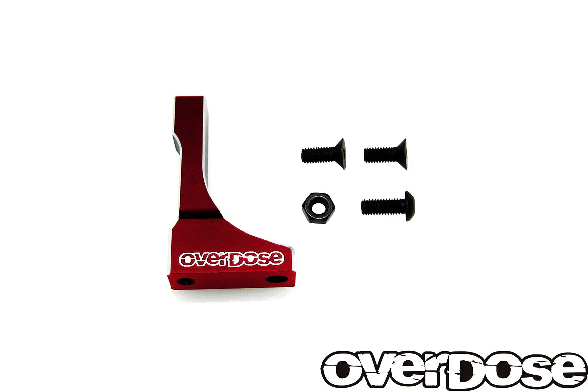Overdose Alum. Chassis Rigid Post - Red 1
