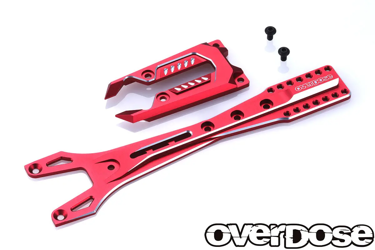Overdose Alum. Upper Chassis Set - Red 1