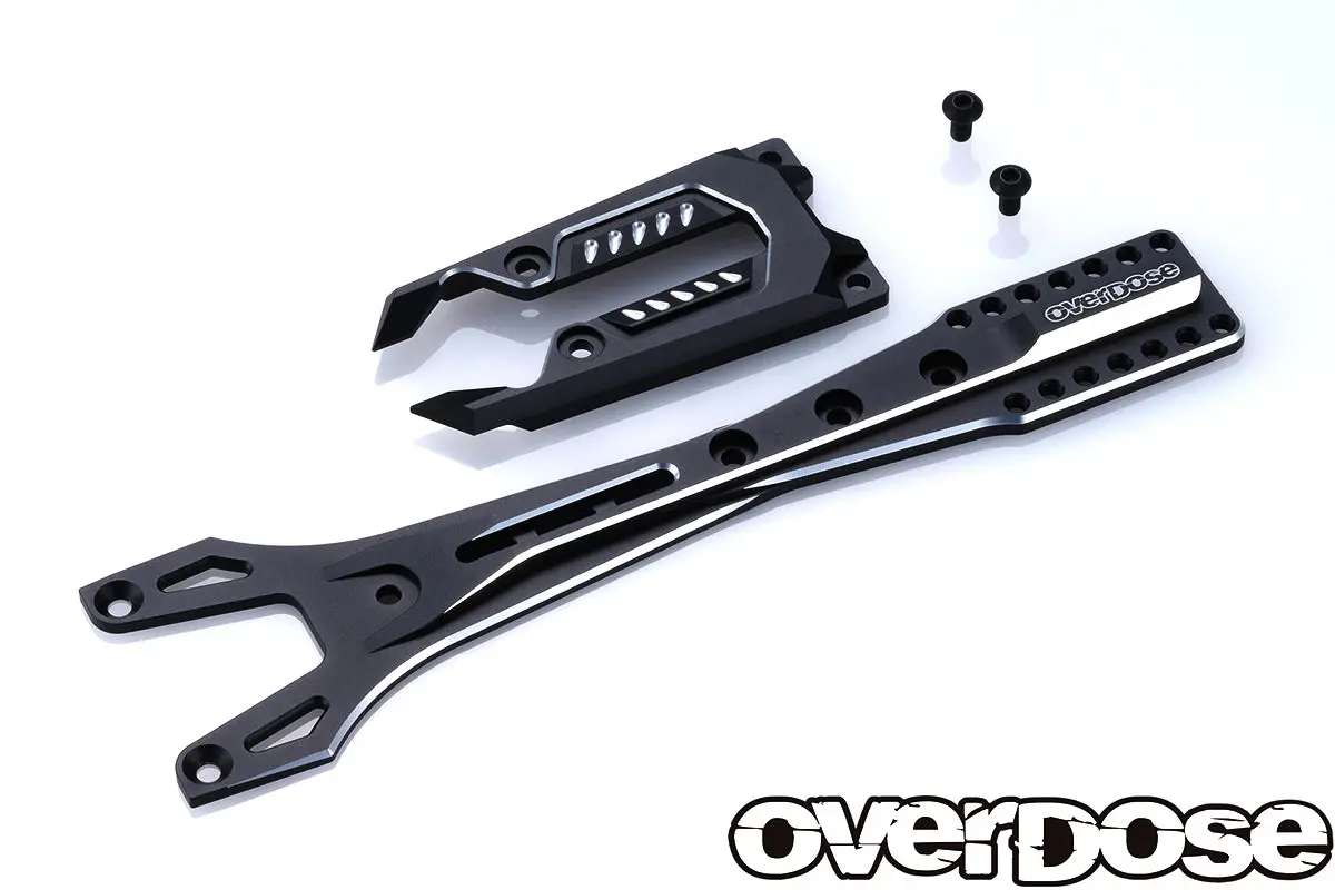 Overdose Alum. Upper Chassis Set - Black 1