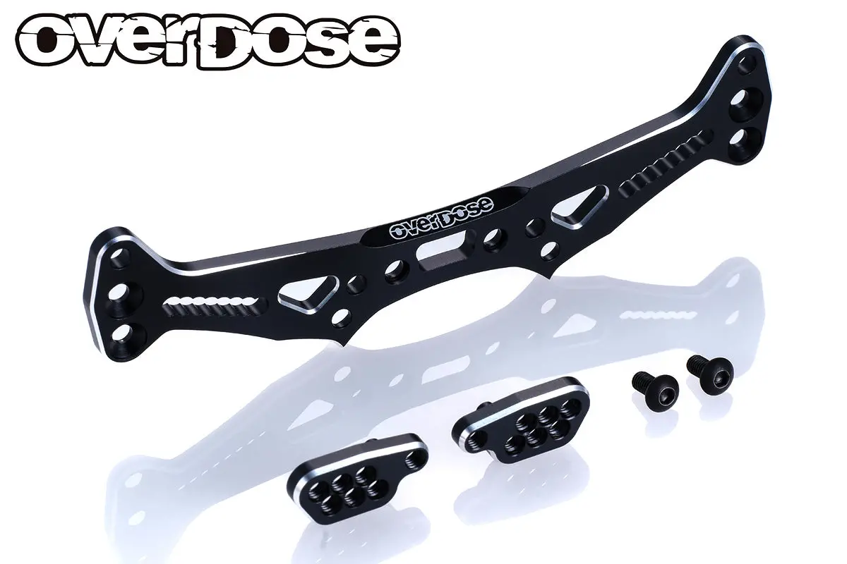 Overdose Es Alum. Rear Shock Tower - Black 1