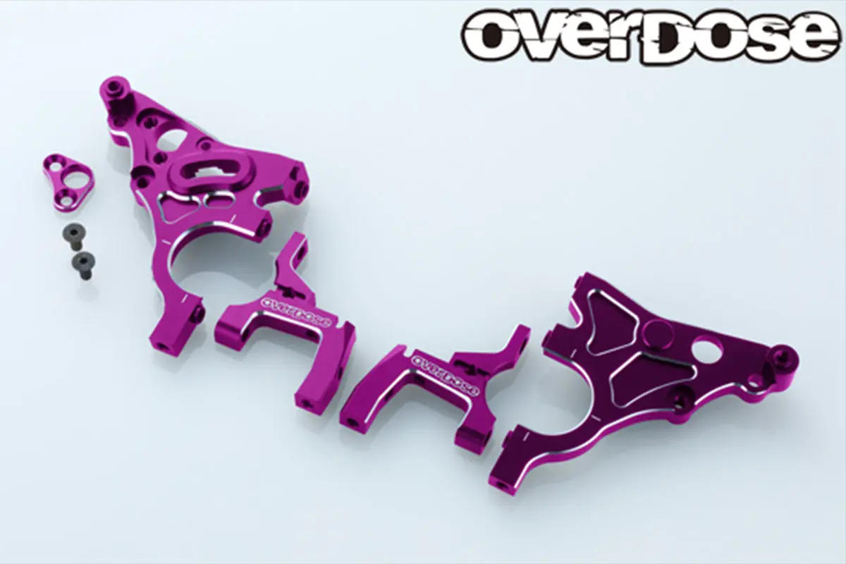 Overdose Alum. Multi Purpose Rear Bulkhead - Purple 1