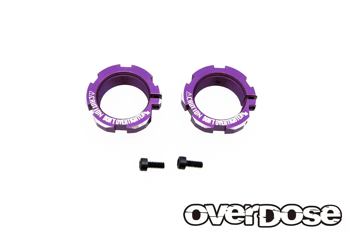 Overdose Alum. Shock Adjust Nut - Purple 1