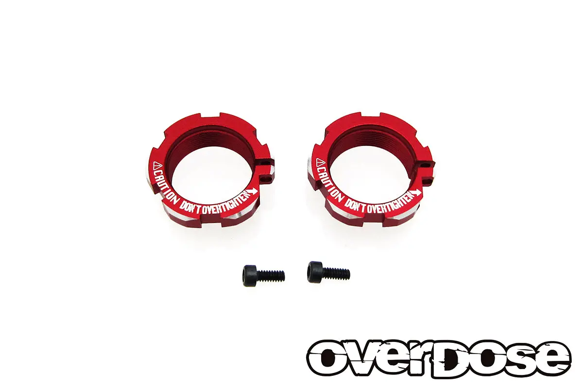 Overdose Alum. Shock Adjust Nut - Red 1