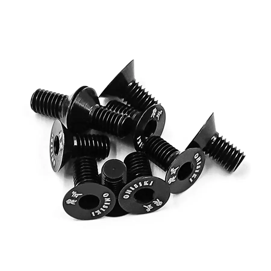 Onisiki Alum. 7075 Hex Socket Flat Head Screws M3 X 6 1