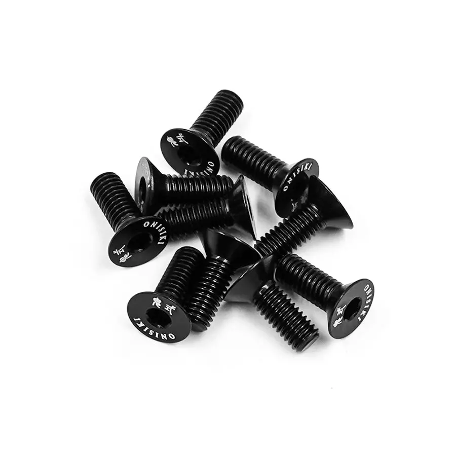 Onisiki Alum. 7075 Hex Socket Flat Head Screws M3 X 8 1