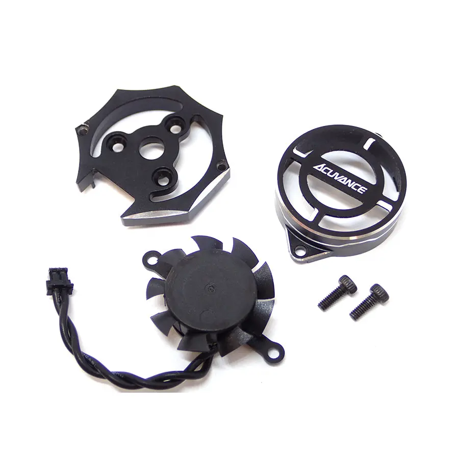 Acuvance Fledge Fan/Cover/End-Bell Set - Black 1