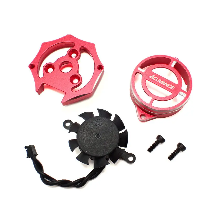 Acuvance Fledge Fan/Cover/End-Bell Set - Red 1