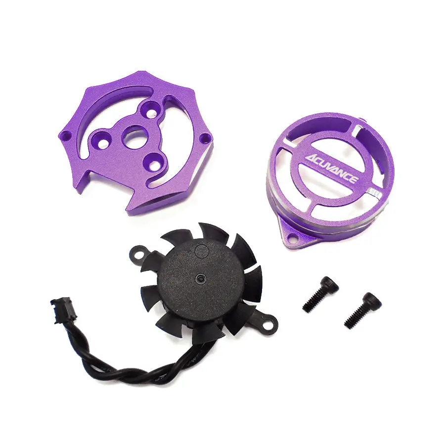 Acuvance Fledge Fan/Cover/End-Bell Set - Purple 1