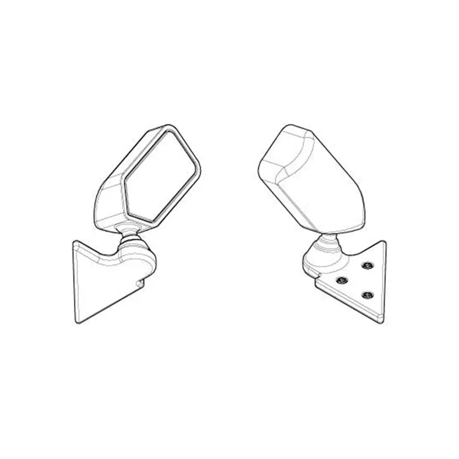Pandora Rc Door Mirror (S-Gt-Racing Type 2) 1
