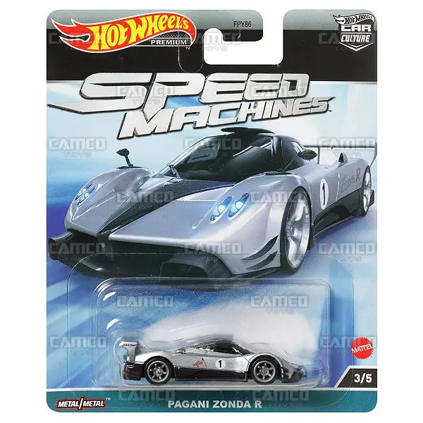 Pagani Zonda R #3 Silver - 2023 Hot Wheels (Speed Machines) 1