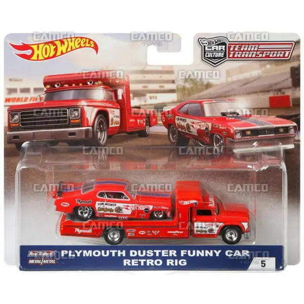 Plymouth Duster Funny Car Retro Rig - 2018 Hot Wheels 1