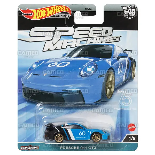 Porsche 911 Gt3 #1 Blue - 2023 Hot Wheels (Speed Machines) 1