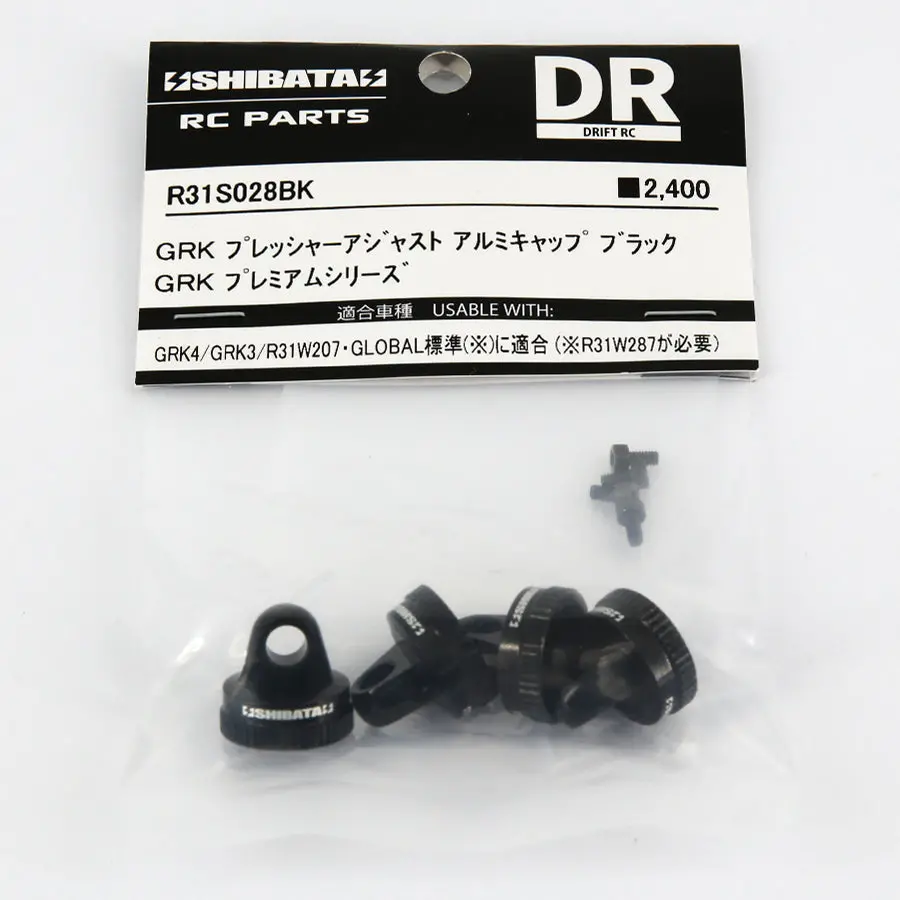 R31house Alum. Grk Pressure Adjust Shock Cap - Black 1