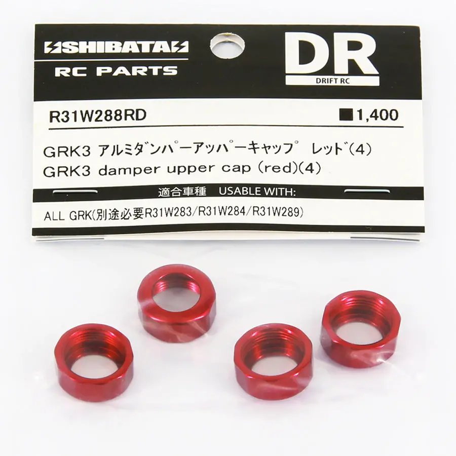 R31house Alum. Grk Damper Upper Cap - Red 1