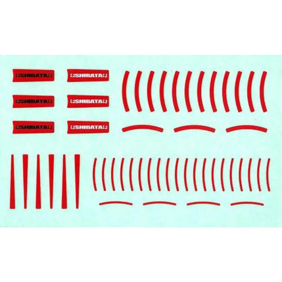 R31house Shibata Wheel Sticker - Red 1