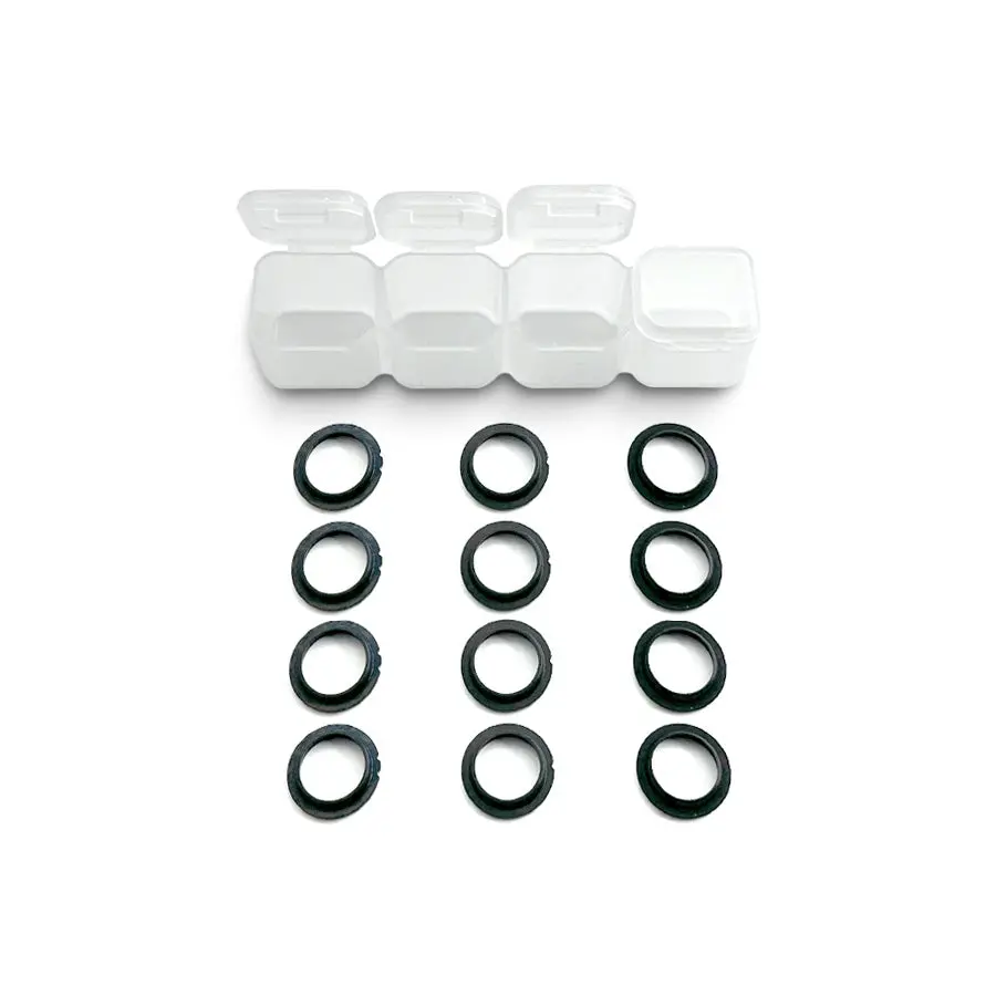 Rhino Racing & Team Ad Shock Absorber Gaskets - Black 1