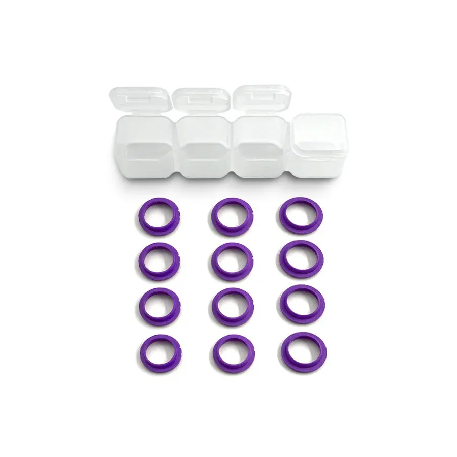 Rhino Racing & Team Ad Shock Absorber Gaskets - Purple 1